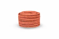 Канат джутовый ДТ тросовой свивки d.   6 мм красный в отрезках по 15 м (ЦН)