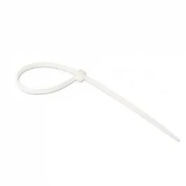 Хомут гибкий ПА для стяжки кабелей и шлангов 2,5 х 100 мм белый арт.SEL.2.202R