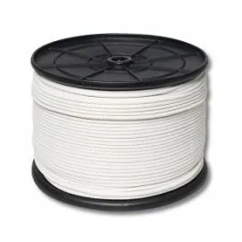 Шнур полиэфирный ПЭф плет. 8-прядн.d. 4,0 мм белый на кат. 200 мм