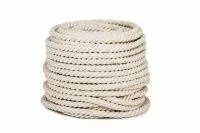 Веревка хлопчатобумажная ХБ 3-прядн.d. 30 мм в отр. по 44 м