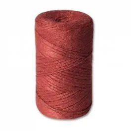 Шпагат джутовый ШД 1,2 ктекс П 2 пол. 2-ниточный в боб. по 0,5 кг красный