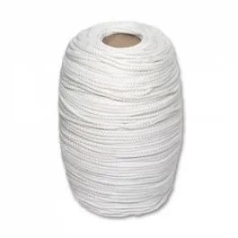 Шнур полиэфирный ПЭф плет. 8-прядн.d. 8,0 мм белый