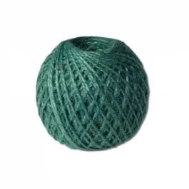 Шпагат джутовый ШД 1,2 ктекс П 2 пол. 2-ниточный в боб. по 150 м зеленый