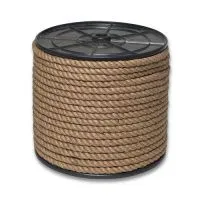 Веревка джутовая Д кр.3-прядн.d.  6 мм на кат. 200 мм ( 300 м)