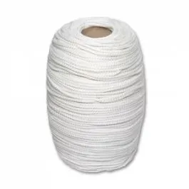 Шнур полиэфирный ПЭф плет. 8-прядн.d. 4,0 мм белый