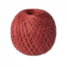 Шпагат джутовый ШД 1,2 ктекс П 2 пол. 2-ниточный в боб. по 100 м красный в шт.