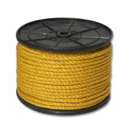Канат джутовый ДТ тросовой свивки d. 8 мм желтый на кат. 200 мм