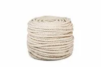 Веревка хлопчатобумажная ХБ 3-прядн.d. 20 мм в отр. по 44 м